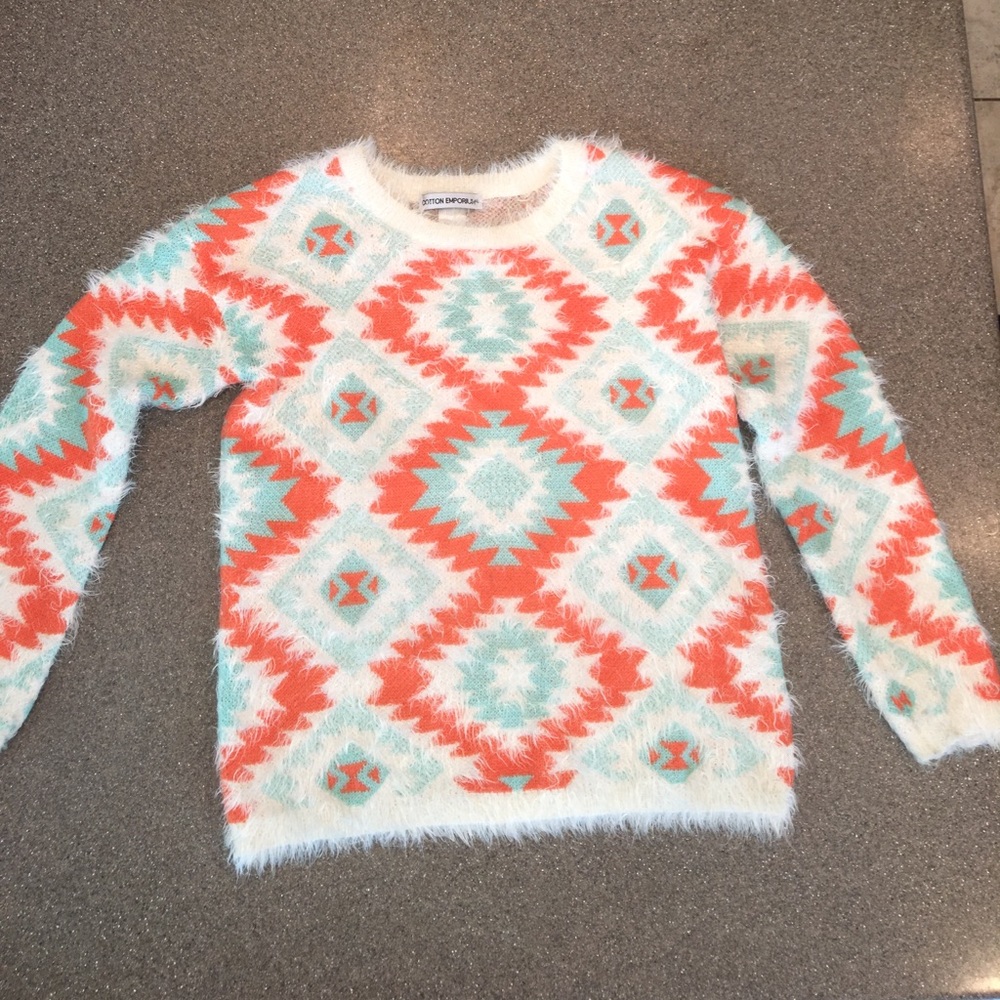 Angora fluffy sweater